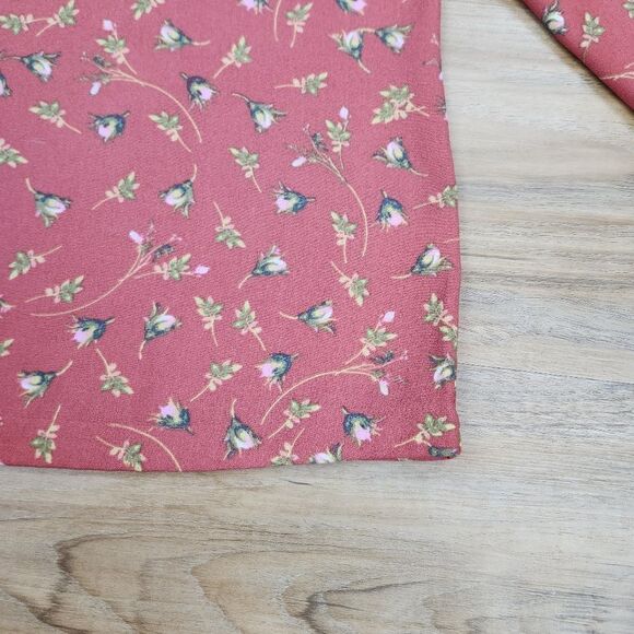 💛Lauren Conrad Dusty Pink Floral Lightweight Top Small - Picture 9 of 12